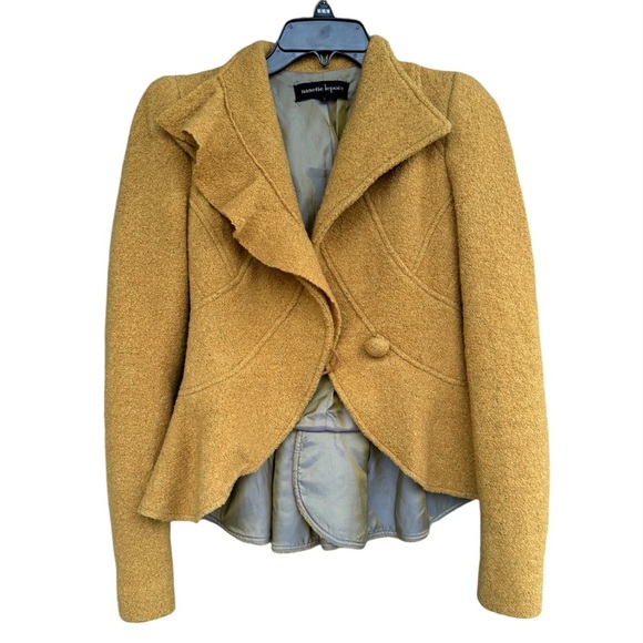 Nanette Lepore Jackets & Blazers - Gorgeous Mustard Tweed Nanette Lepore Blazer
